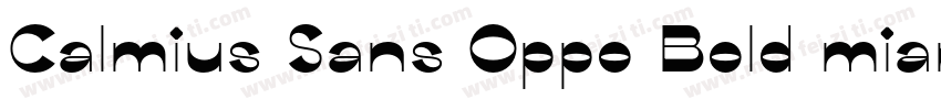 Calmius Sans Oppo Bold mianfeiziti字体转换